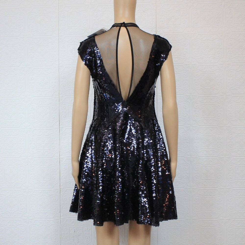 Free People Dance Til Dawn Sequin Skater Dress - Picture 9 of 11